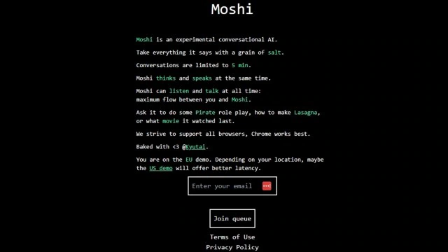 Introducing Moshi: A New AI Chatbot with Advanced Voice Features